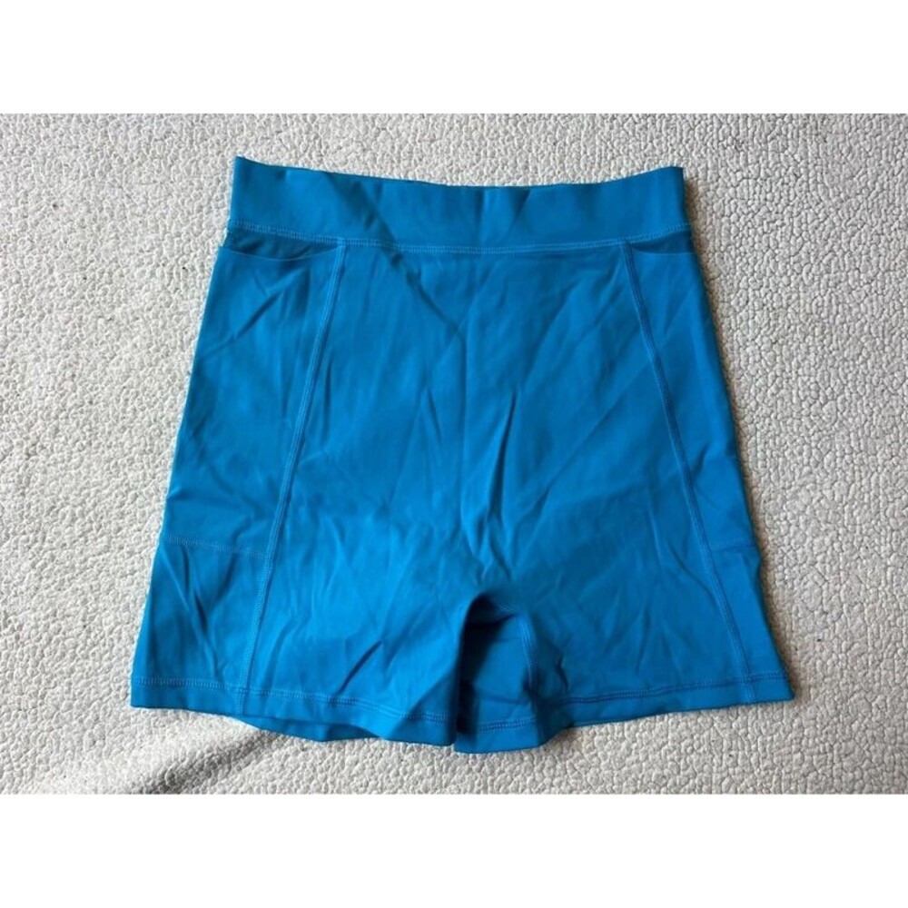 Offline by Aerie Blue Biker Shorts High Waisted Medium Womens